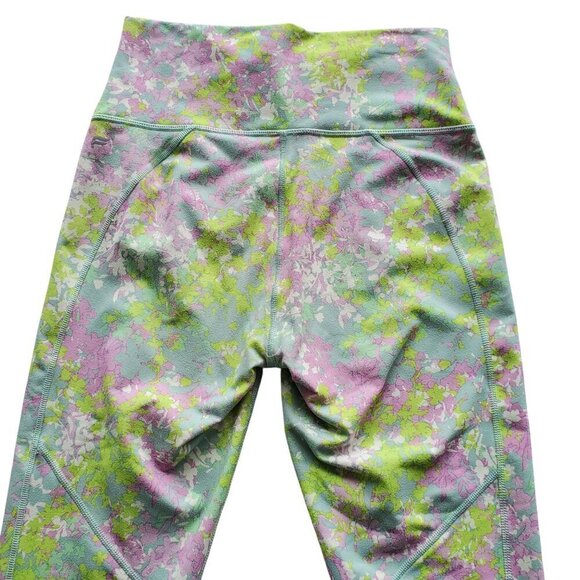 Fabletics Power Hold High Waisted 7/8 Length Bright Pastel Floral pocket XS - Picture 5 of 15